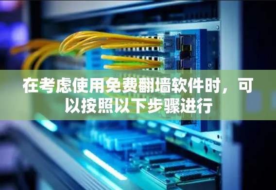 在考虑使用免费翻墙软件时,可以按照以下步骤进行 在考虑使用免费翻墙软件时,可以按照以下步骤进行