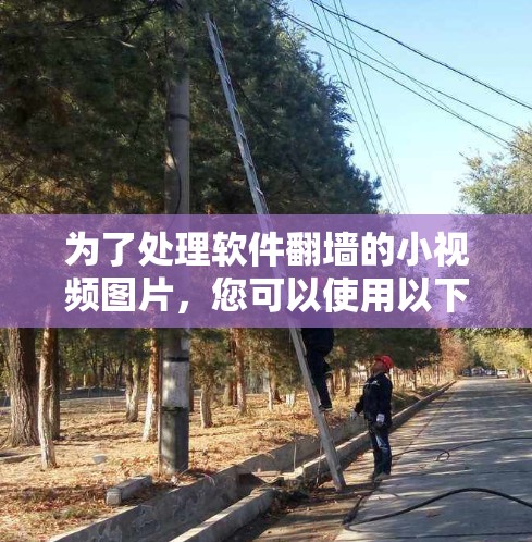 为了处理软件翻墙的小视频图片,您可以使用以下工具 为了处理软件翻墙的小视频图片,您可以使用以下工具