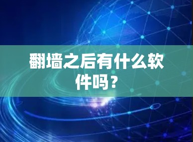 翻墙之后有什么软件吗？