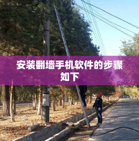 安装翻墙手机软件的步骤如下 安装翻墙手机软件的步骤如下