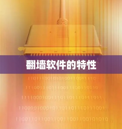 翻墙软件的特性