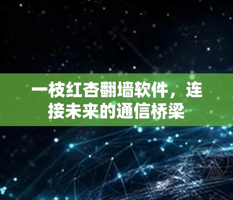 一枝红杏翻墙软件，连接未来的通信桥梁
