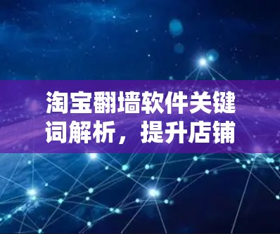 淘宝翻墙软件关键词解析，提升店铺排名的关键工具