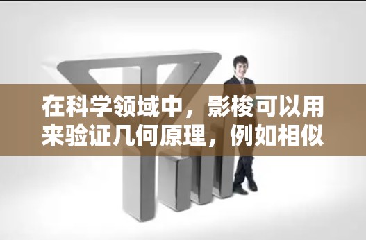 在科学领域中，影梭可以用来验证几何原理，例如相似三角形的性质，或者在测量不规则形状物体长度时，作为辅助工具。此外，影梭也可以用于实验中测量光线的传播方向、角度或物体的影子变化，从而支持科学理论的验证