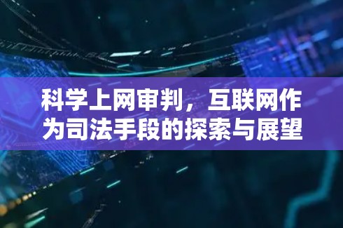 科学上网审判，互联网作为司法手段的探索与展望