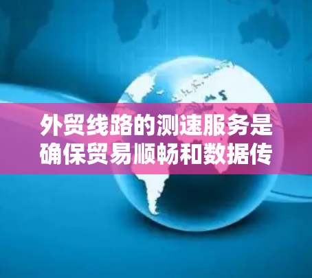 外贸线路的测速服务是确保贸易顺畅和数据传输质量的重要手段。以下是对外贸线路测速服务的详细分析和总结