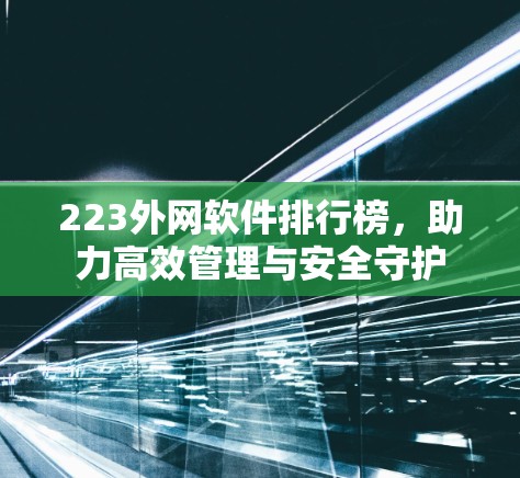 223外网软件排行榜，助力高效管理与安全守护