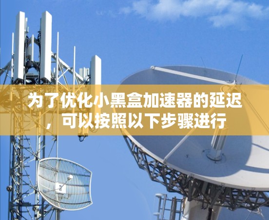 为了优化小黑盒加速器的延迟，可以按照以下步骤进行
