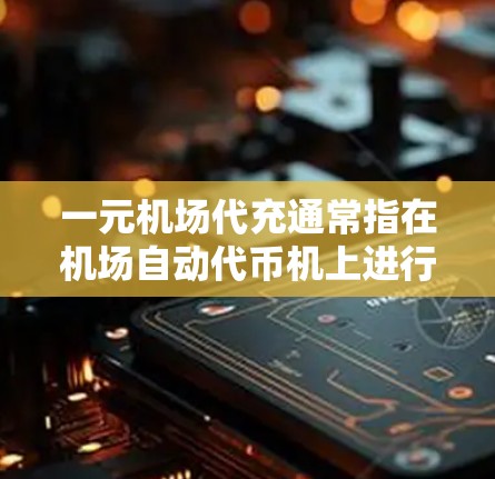 一元机场代充通常指在机场自动代币机上进行的物品代充服务。这里的一元可能指的是每件物品的代充费用，或者整个服务的总费用。具体费用取决于你购买的具体物品（如行李、书包、食品等）以及数量