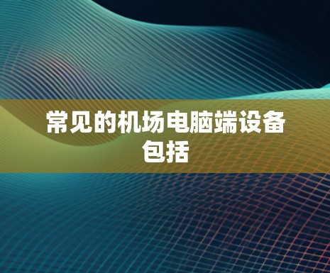 常见的机场电脑端设备包括 常见的机场电脑端设备包括