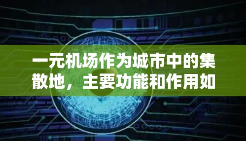 一元机场作为城市中的集散地，主要功能和作用如下