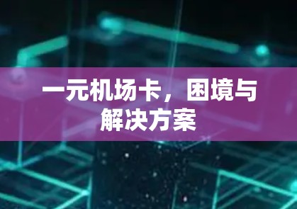 一元机场卡，困境与解决方案