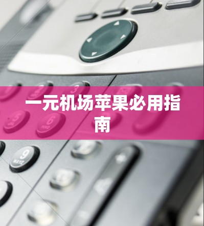 一元机场苹果必用指南