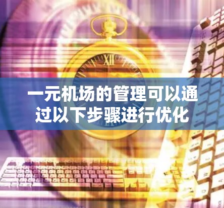 一元机场的管理可以通过以下步骤进行优化