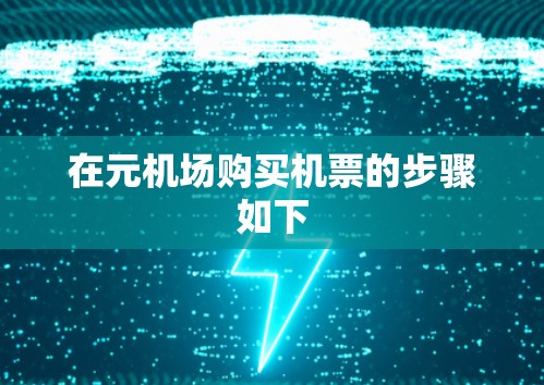 在元机场购买机票的步骤如下