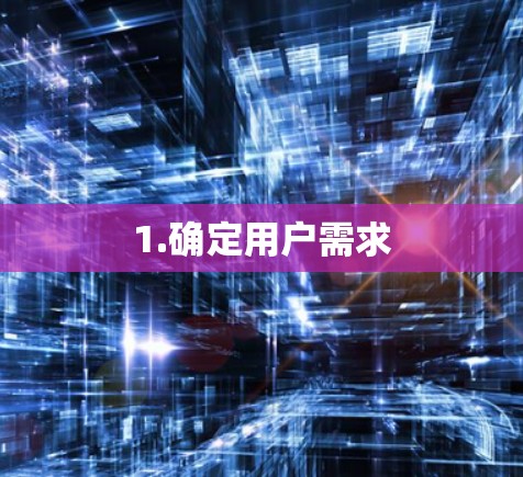 1.确定用户需求 1.确定用户需求