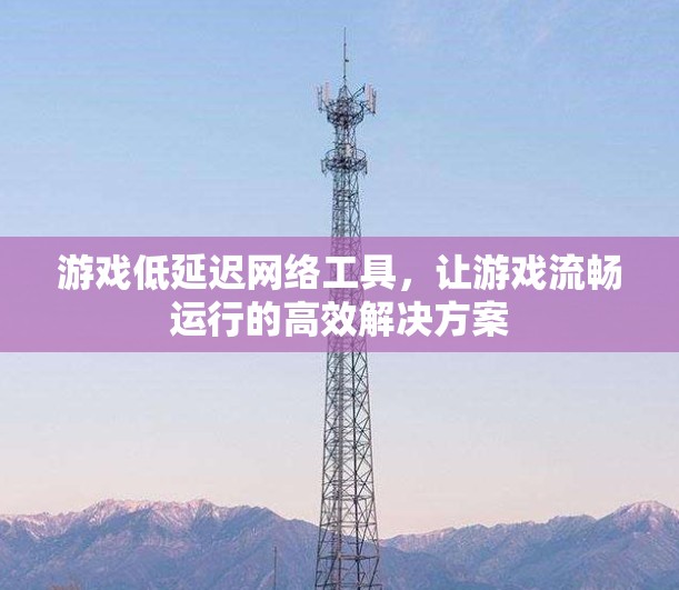 游戏低延迟网络工具，让游戏流畅运行的高效解决方案