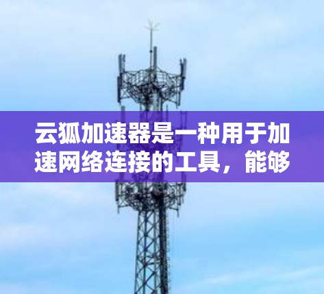 云狐加速器是一种用于加速网络连接的工具,能够在没有物理连接的情况下快速完成在线任务。海外网络指的是分布在不同国家或地区的用户或机构使用云狐加速器进行网络加速。以下是对云狐加速器海外网络的详细介绍 云狐加速器是一种用于加速网络连接的工具,能够在没有物理连接的情况下快速完成在线任务。海外网络指的是分布在不同国家或地区的用户或机构使用云狐加速器进行网络加速。以下是对云狐加速器海外网络的详细介绍