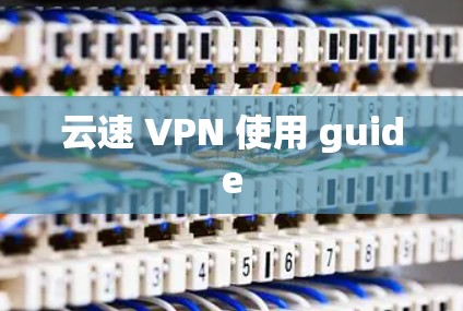 云速 VPN 使用 guide 云速 VPN 使用 guide