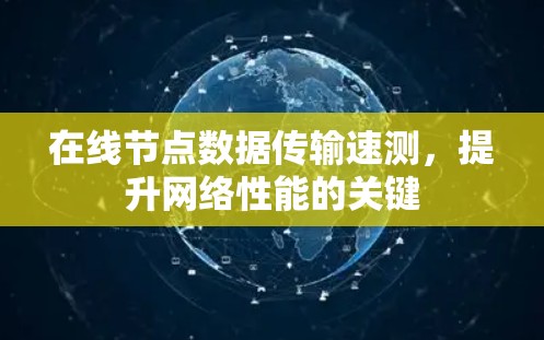 在线节点数据传输速测,提升网络性能的关键 在线节点数据传输速测,提升网络性能的关键