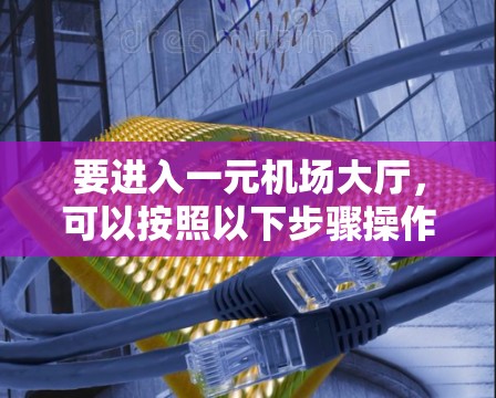 要进入一元机场大厅，可以按照以下步骤操作