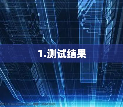 1.测试结果