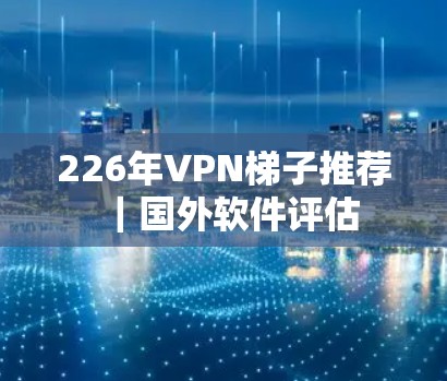 226年VPN梯子推荐｜国外软件评估