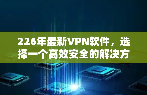 226年最新VPN软件，选择一个高效安全的解决方案