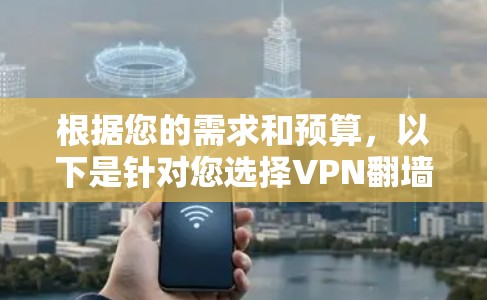 根据您的需求和预算，以下是针对您选择VPN翻墙软件的推荐