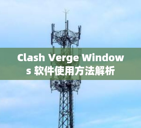 Clash Verge Windows 软件使用方法解析