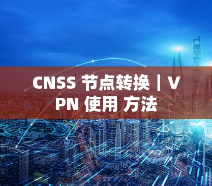 CNSS 节点转换｜VPN 使用 方法