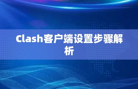 Clash客户端设置步骤解析