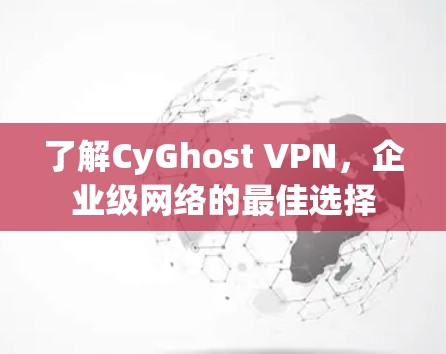 了解CyGhost VPN，企业级网络的最佳选择