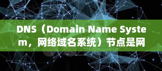 DNS（Domain Name System，网络域名系统）节点是网络管理中一个关键的组成部分，负责处理网络地址转换，将IP地址转换为域名或IP地址。以下是关于DNS节点的一些关键点