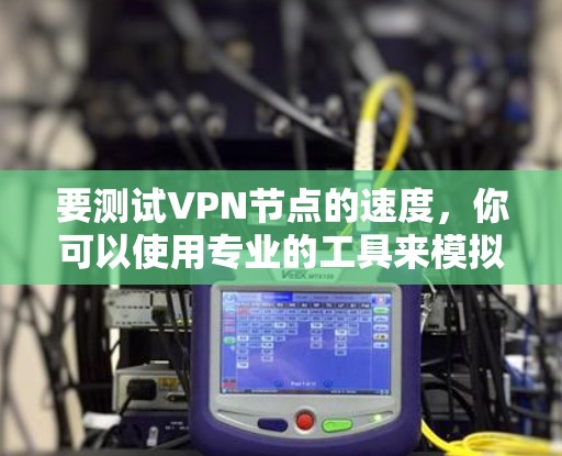 要测试VPN节点的速度，你可以使用专业的工具来模拟和获取网络延迟数据。以下是一些步骤和方法