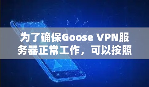 为了确保Goose VPN服务器正常工作,可以按照以下步骤进行检查和修复 为了确保Goose VPN服务器正常工作,可以按照以下步骤进行检查和修复